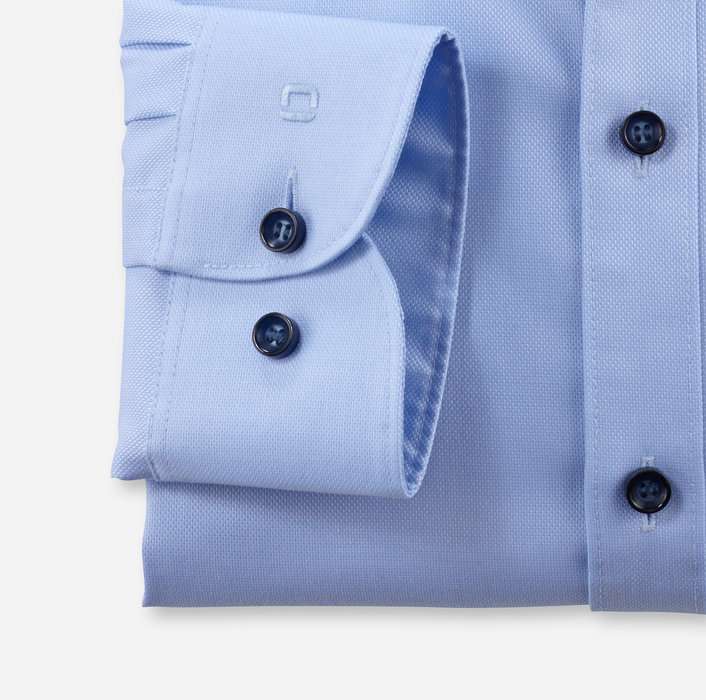 Olymp slim fit világos kék struktúrált ing