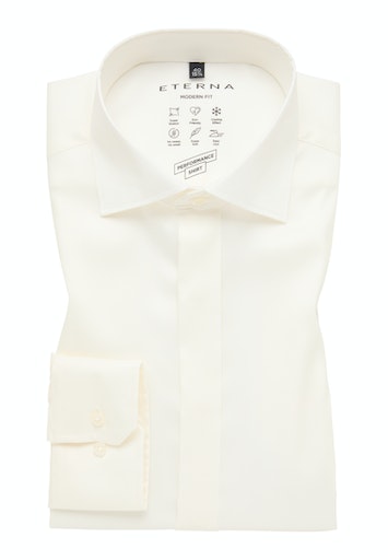 Eterna modern fit, tört fehér hosszú ujjú ing