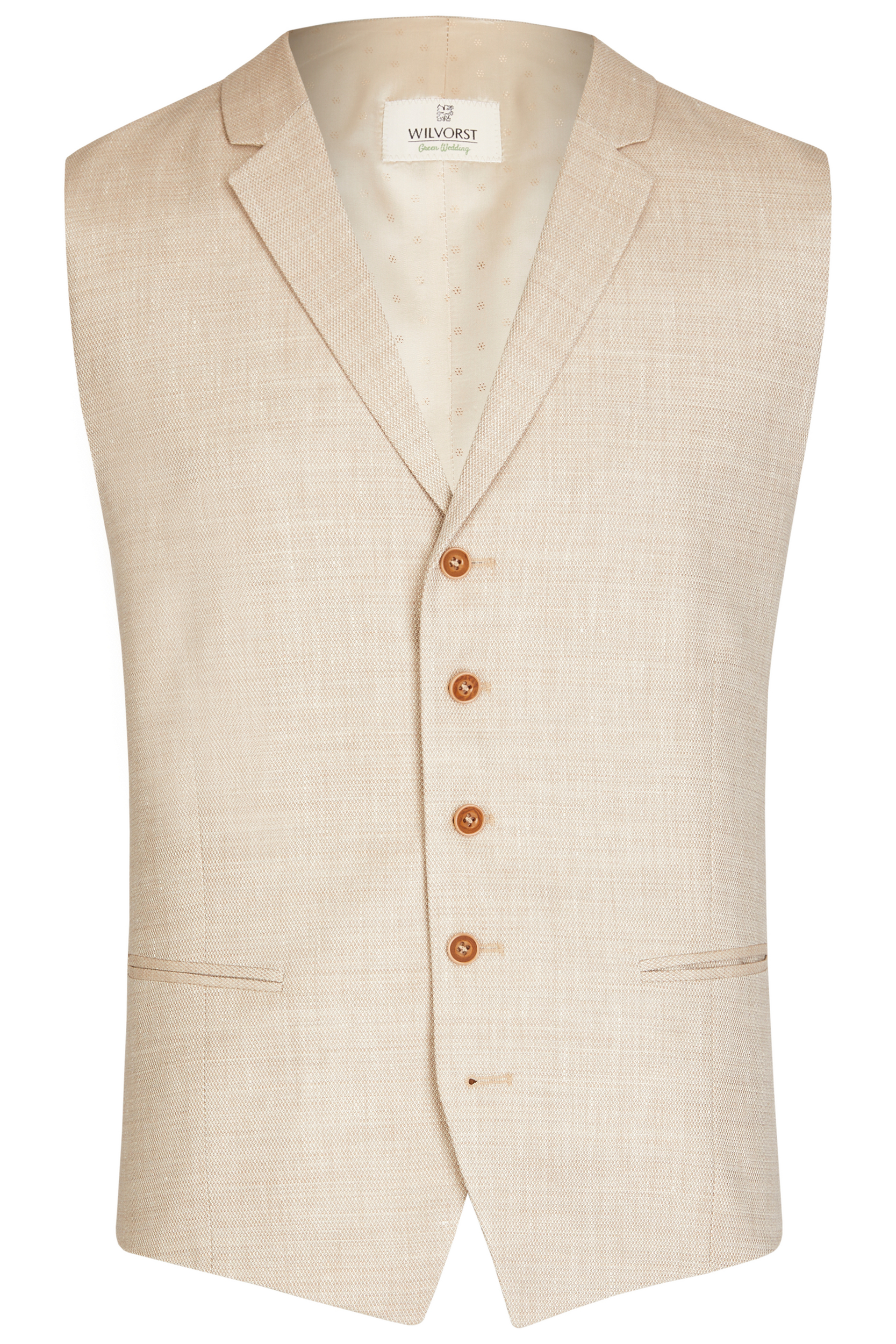 Wilvorst slim fit bahama-bézs nyári esküvoi öltöny
