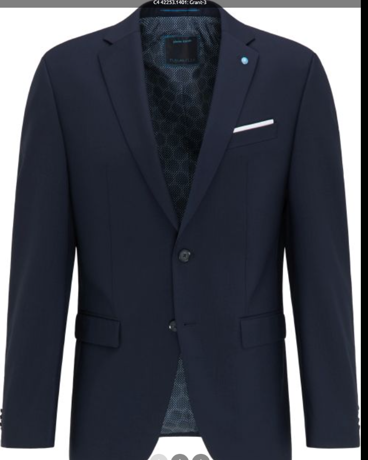 Pierre Cardin sötét kék, slim fit öltöny