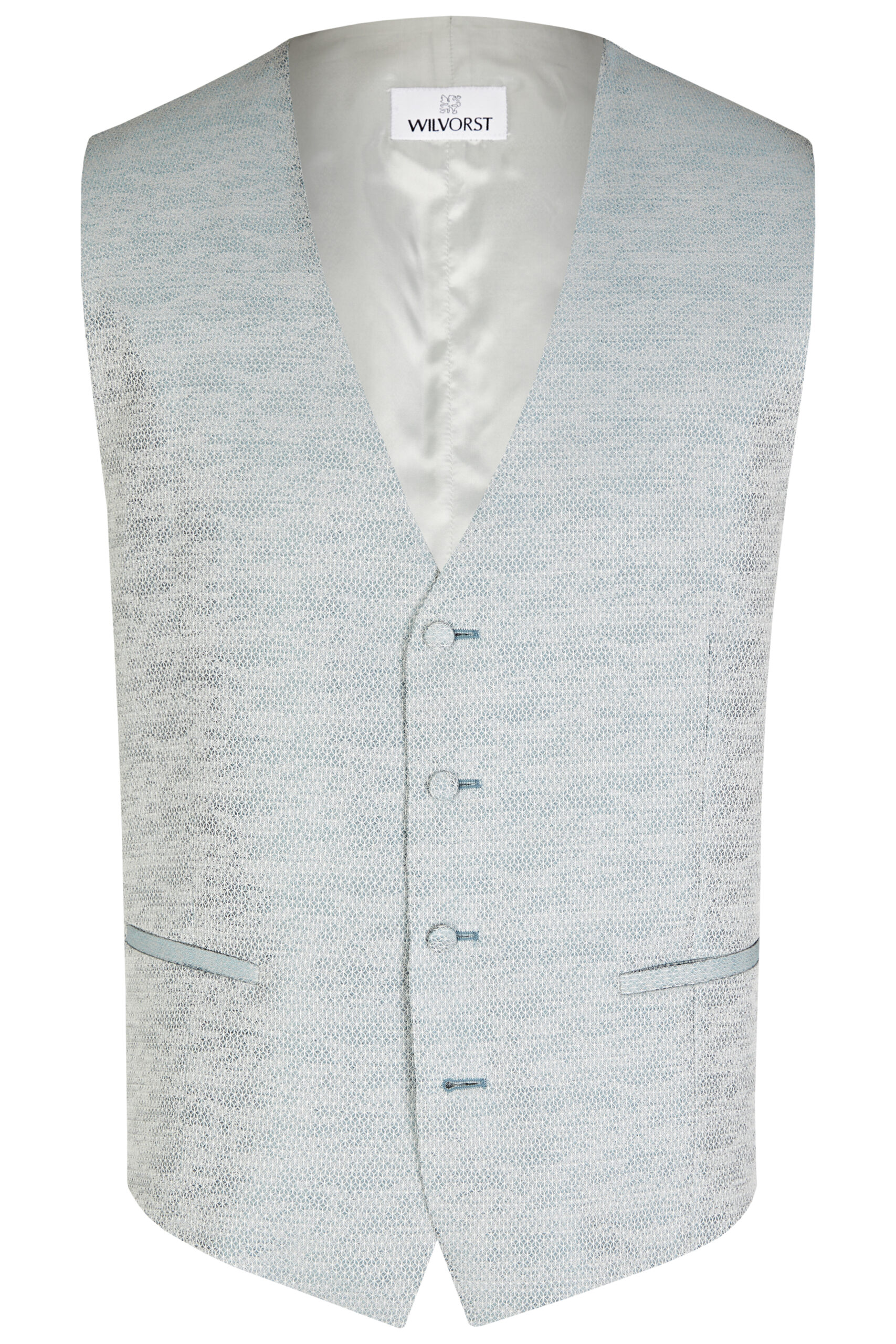 Wilvorst slim fit világos zöld esküvoi mellény