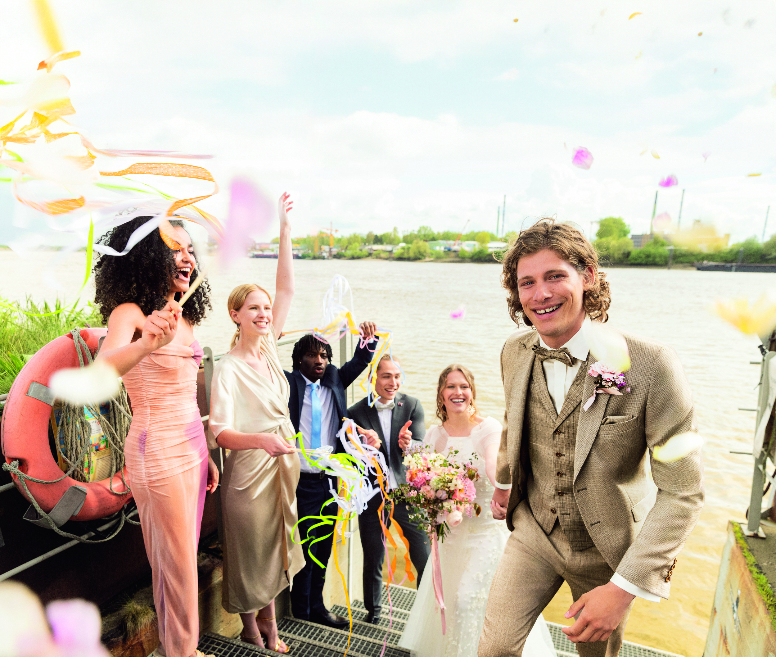 Wilvorst slim fit világos barna,apró mintás esküvoi öltöny