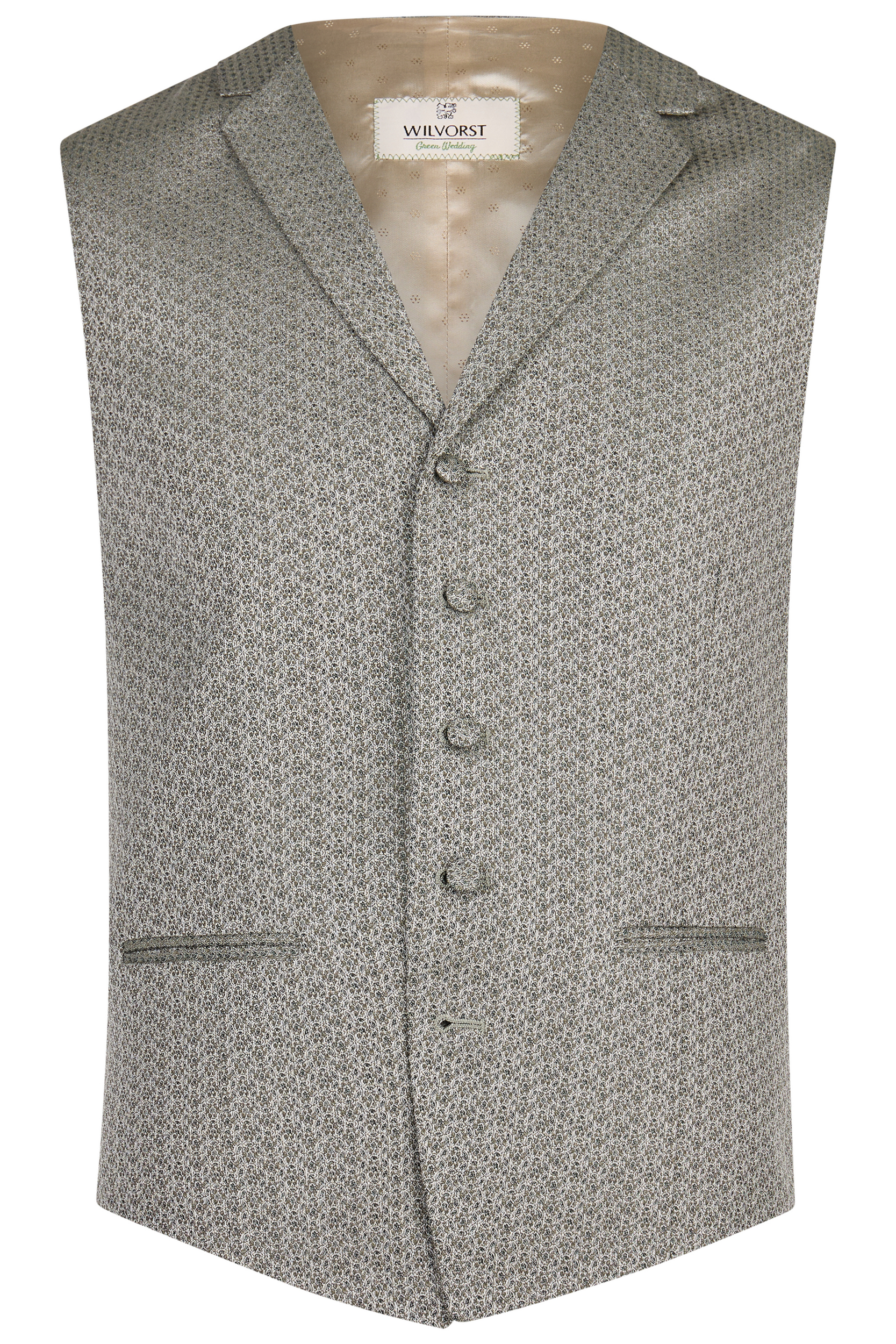 Wilvorst slim fit zöld vintage esküvoi mellény