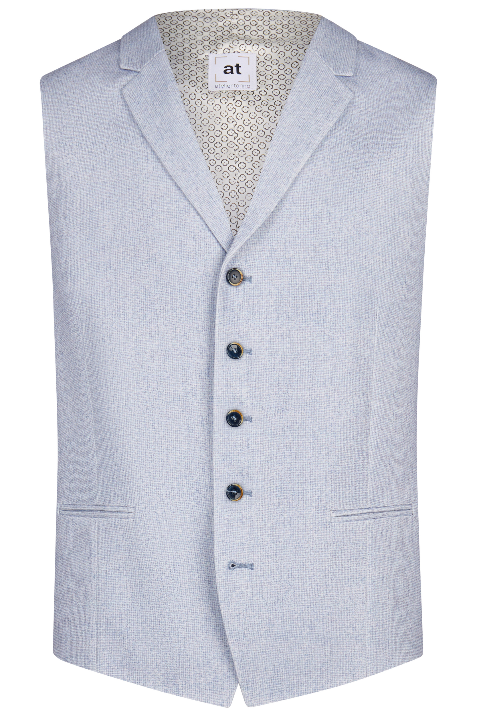 Atelier Torino slim fit, világos kék vintage esküvoi öltöny