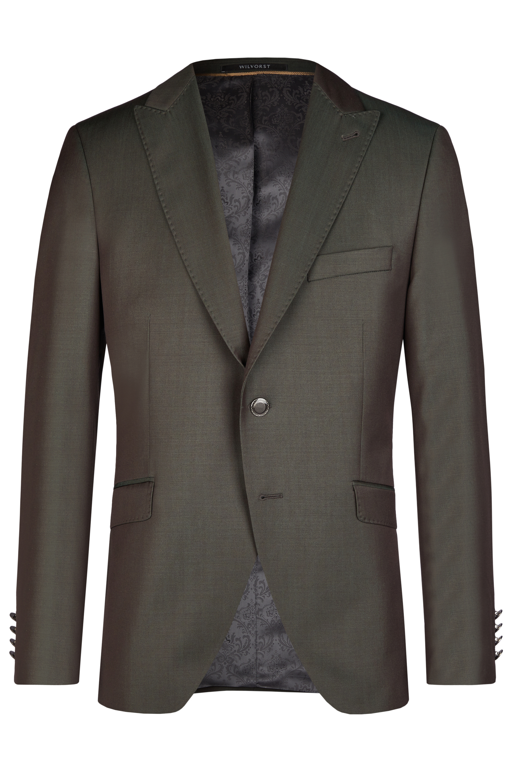 Wilvorst slim fit fenyo zöld esküvoi öltöny